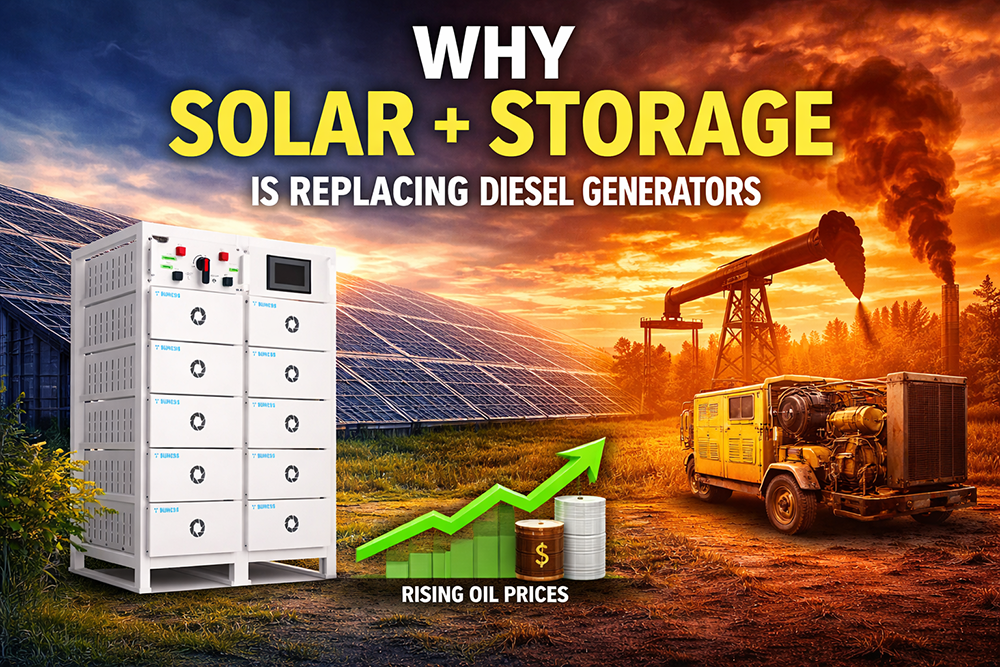 Why Solar + Storage Is Replacing Diesel Generators in 2026