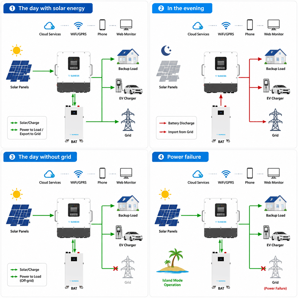 EH-16KL1 16KW| single phase |hybrid Inverter