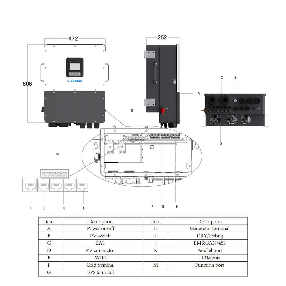 EH-16KL1 16KW| single phase |hybrid Inverter
