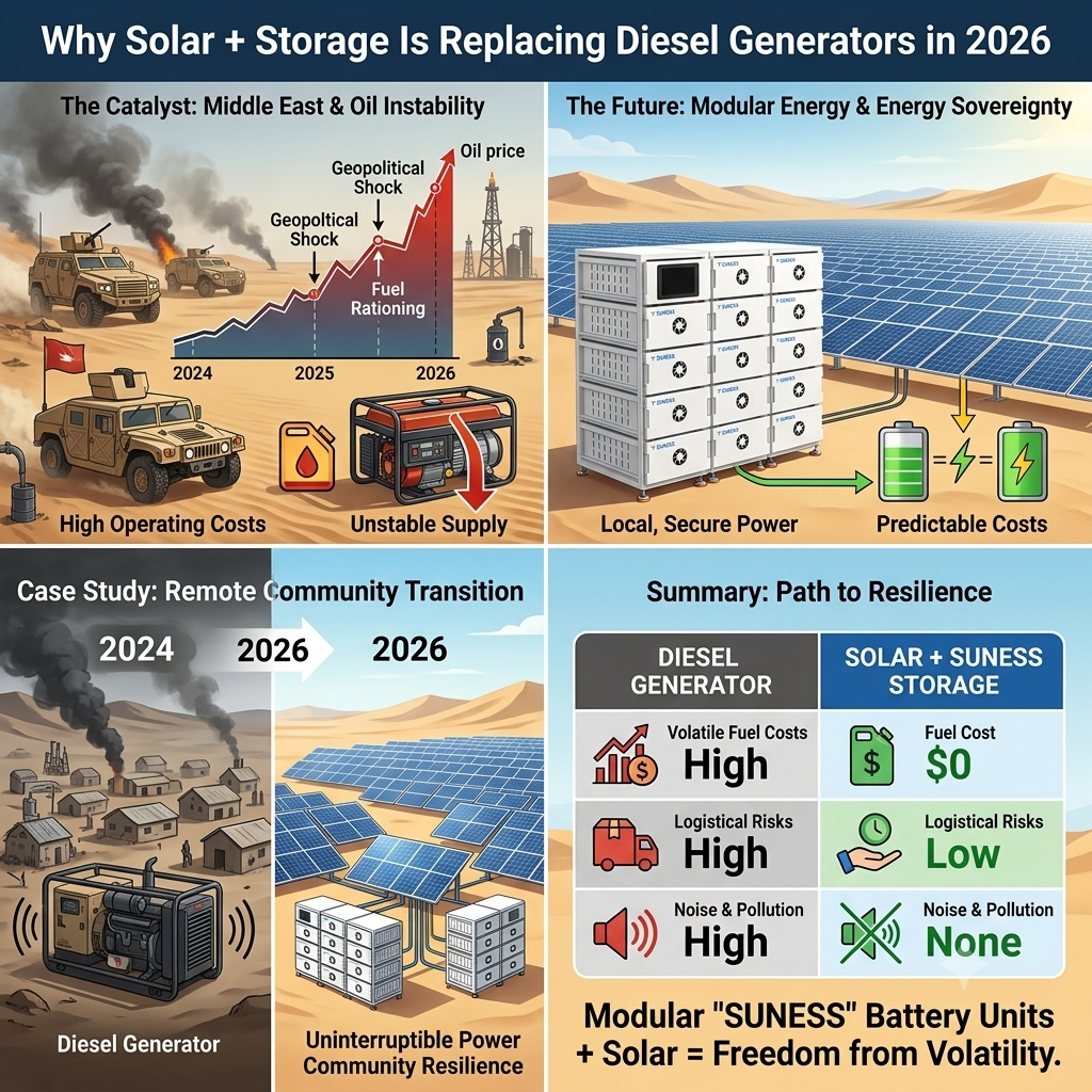 Why Solar + Storage Is Replacing Diesel Generators in 2026