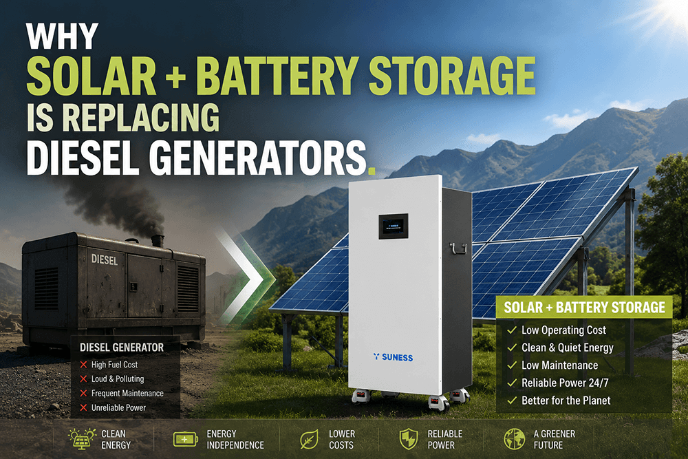 Why Solar + Battery Storage Is Replacing Diesel Generators